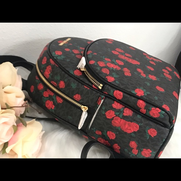 🌷Authentic MICHAEL KORS Rose Print MD Backpack🌷 - Picture 4 of 8